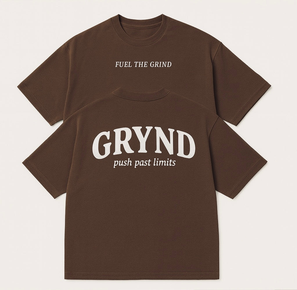 T-shirt oversized GRYND “push past limits”